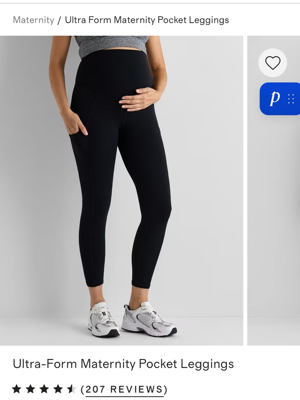 BUNDLE Quince Maternity Pocket Leggings (2) + Gap Maternity Pocket Leggings
